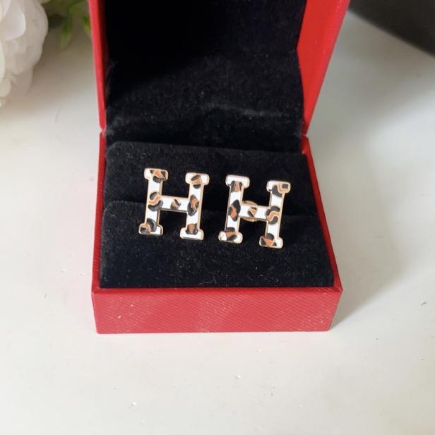 Hermes H earrings 115214