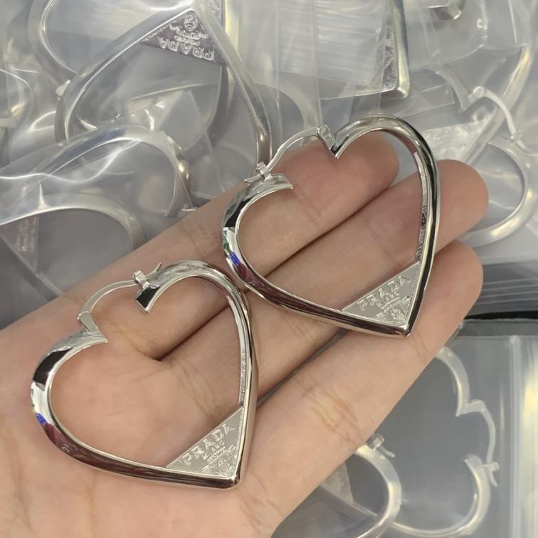 Prada heart earrings 115406