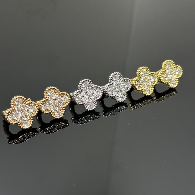VCA Vancleef diamond earrings