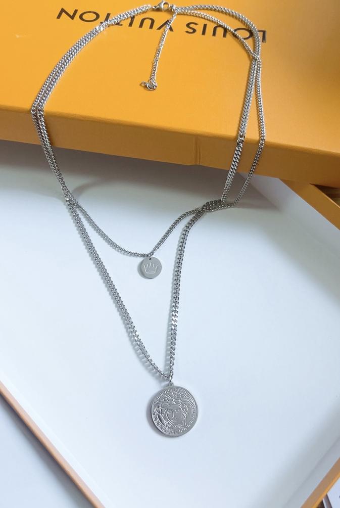 Versace silver necklace 115578