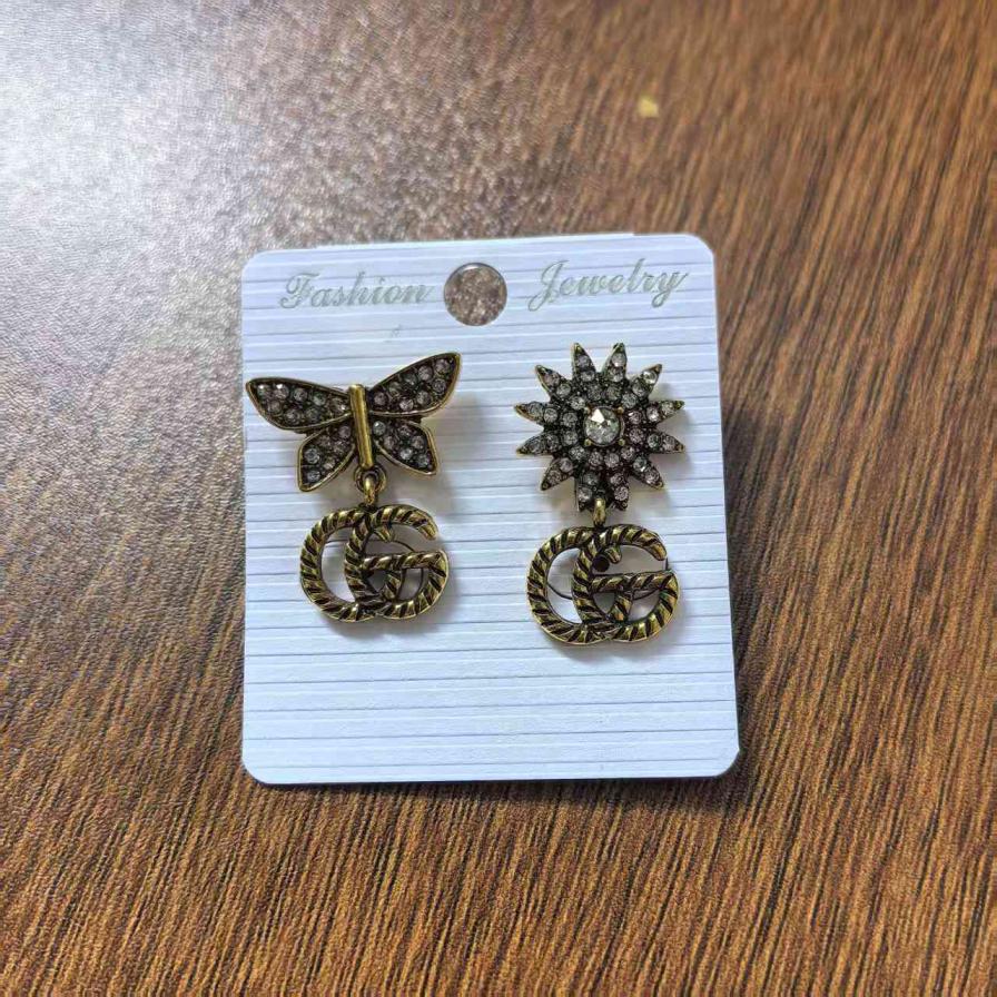 Gucci crystal GG earrings