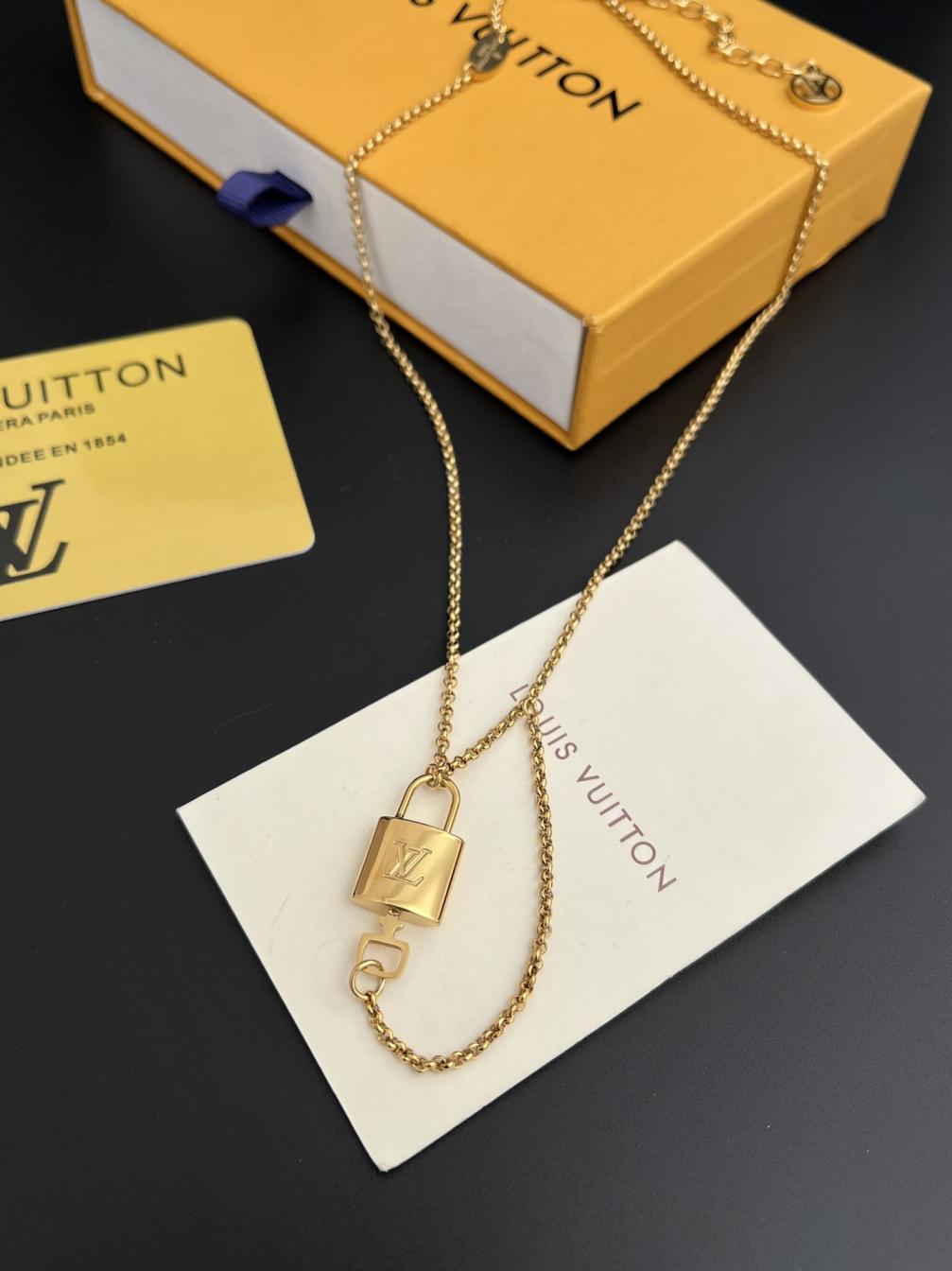 X652 LV Lock Necklace