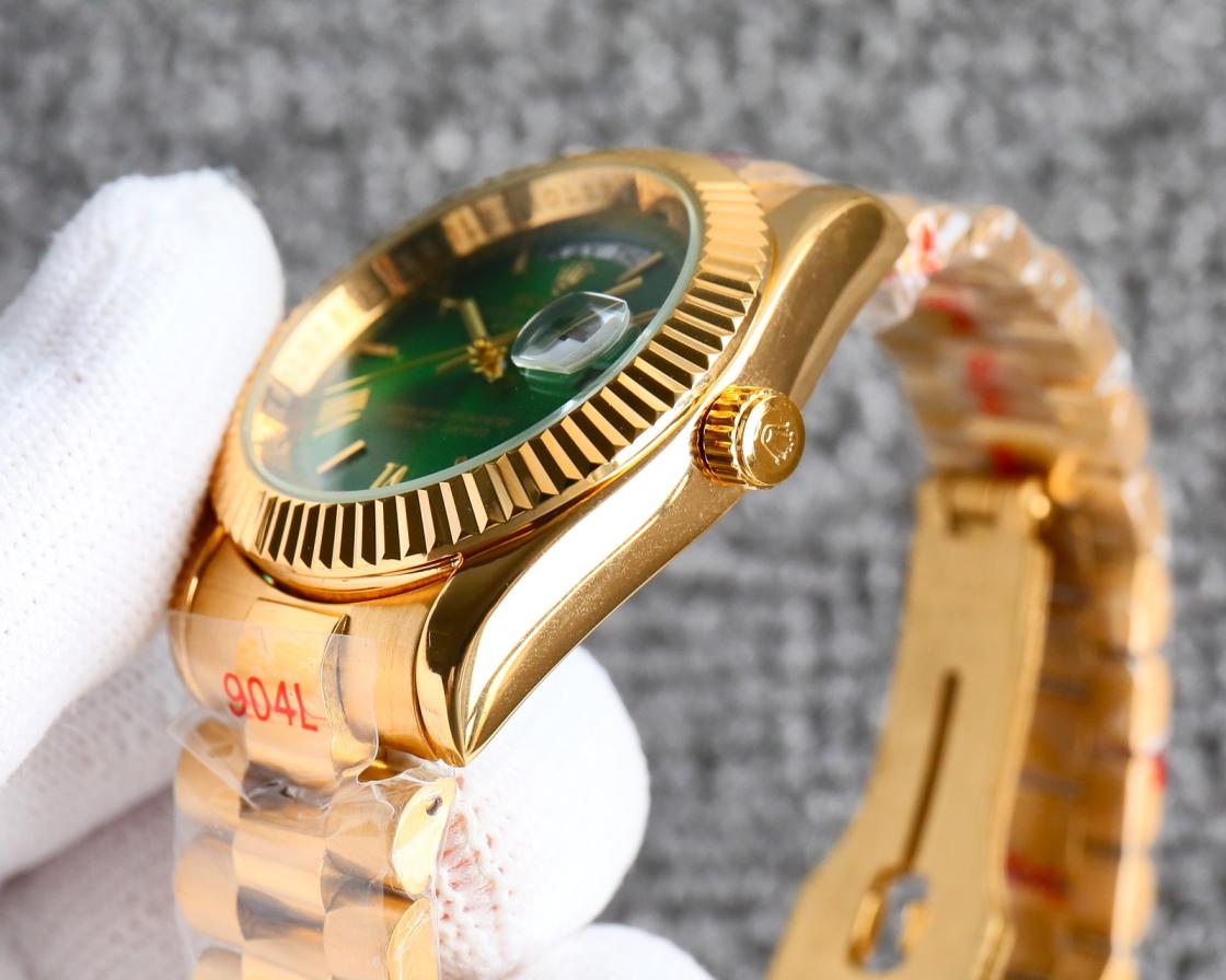 Rolex day-date Roman numeral quartz watch 36mm