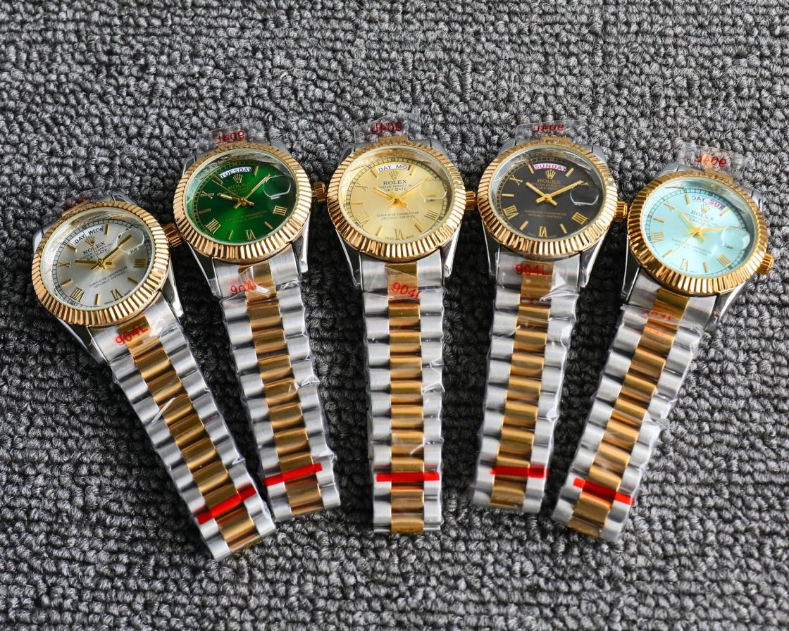 Rolex day-date Roman numeral quartz watch 36mm