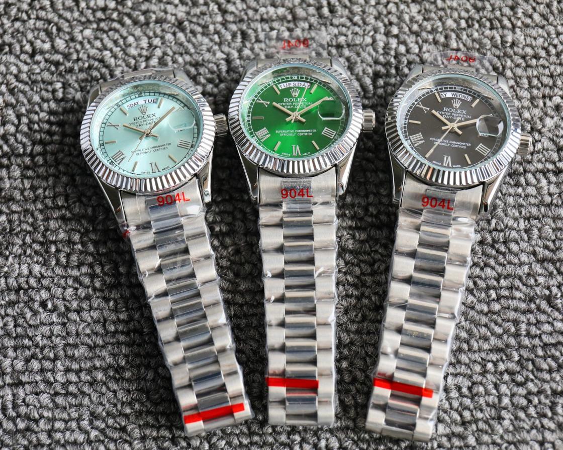 Rolex day-date Roman numeral quartz watch 36mm
