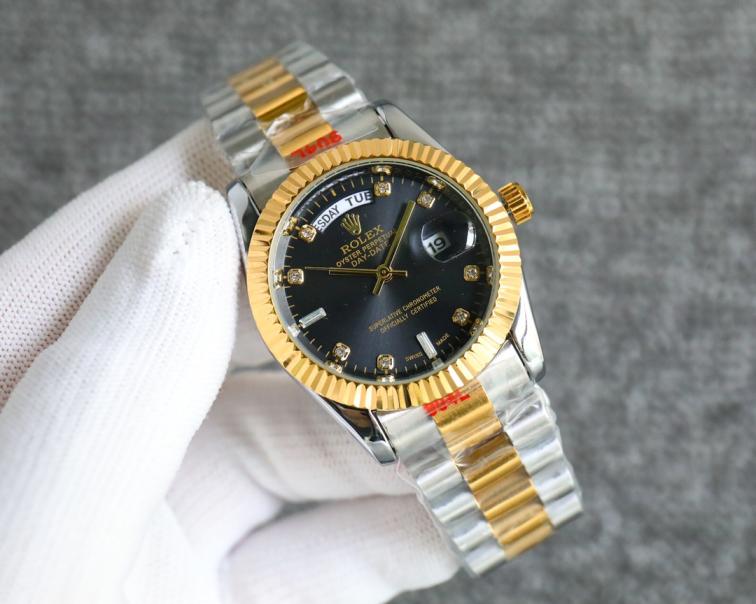 Rolex day-date diamond quartz watch 36mm