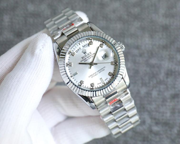 Rolex day-date diamond quartz watch 36mm