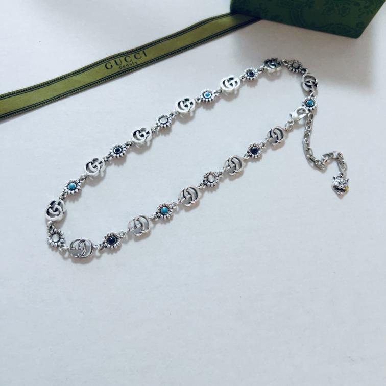 Gucci silver necklace 116114