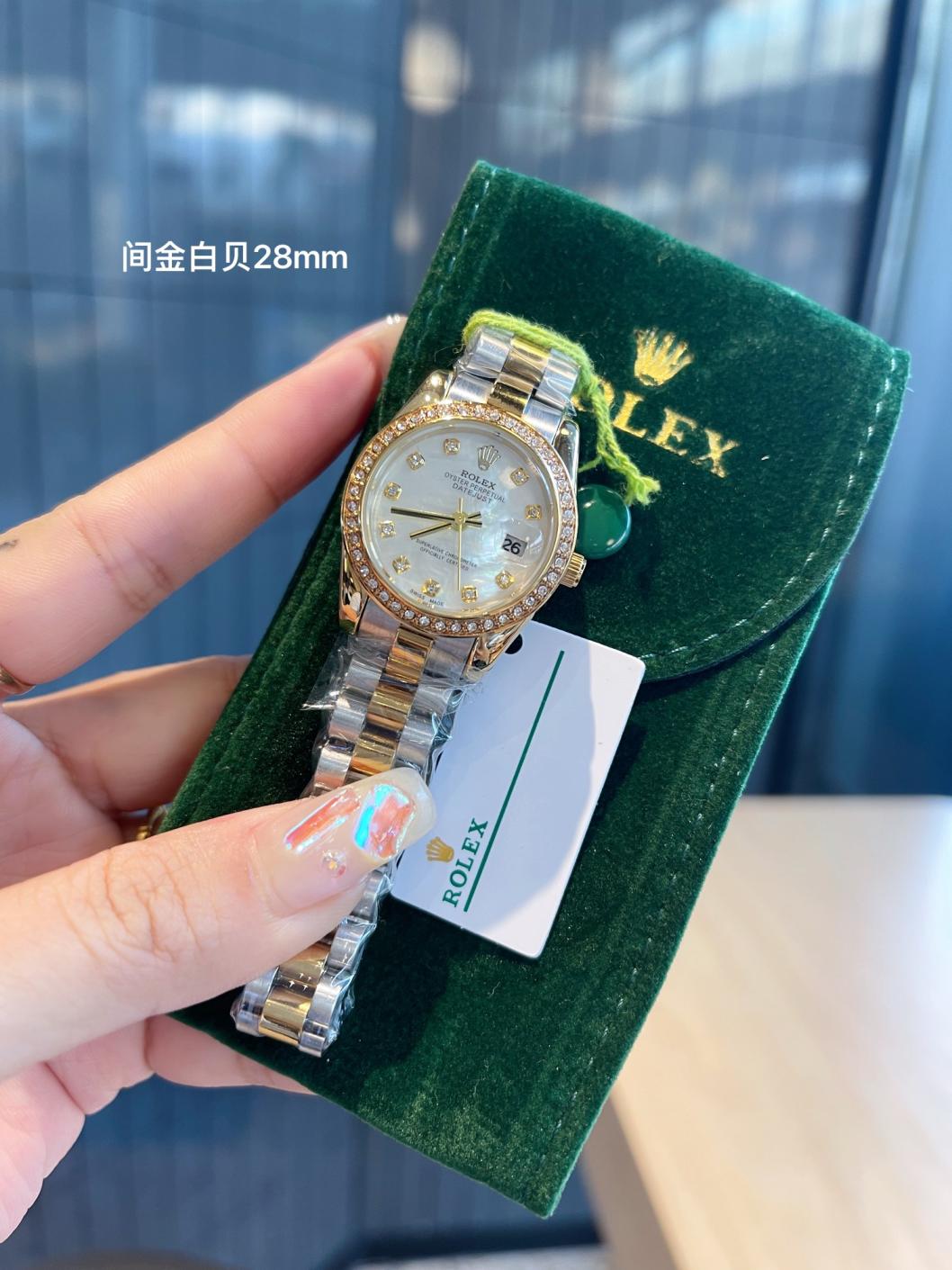 Rolex Diamnd women 28mm Quartz watch