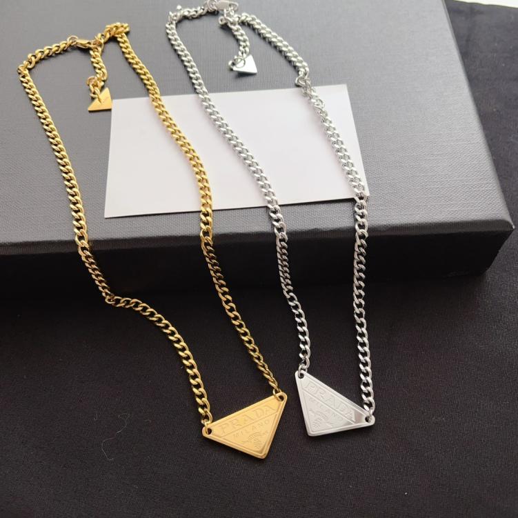 X660 Prada titanium steel necklace