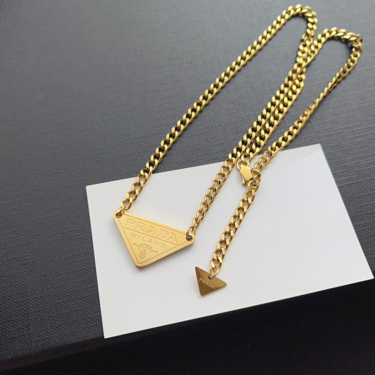 X660 Prada titanium steel necklace