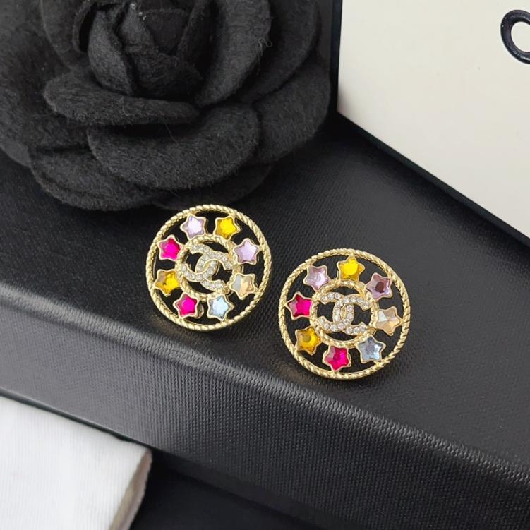 A1124 Chanel colorful earrings