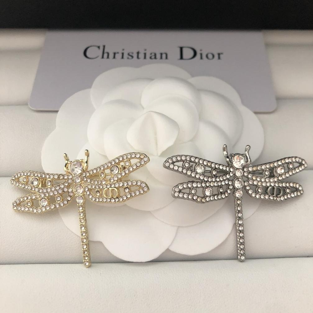 Dior CD Dragonfly Brooch 116376