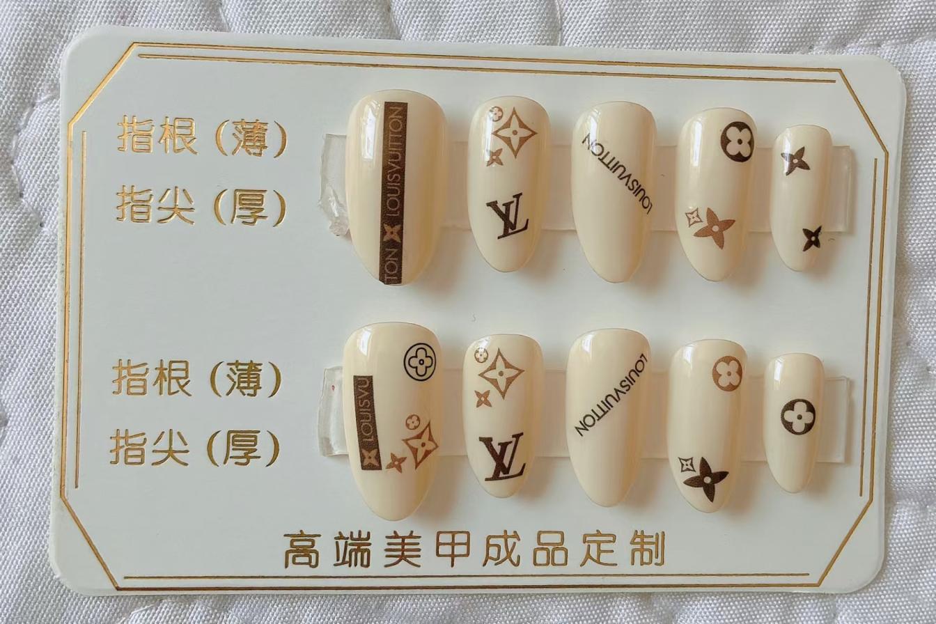 3D LV Nail sticker 729