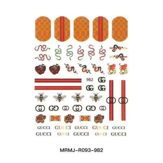 3D Gucci GG Bee Nail sticker 1pcs