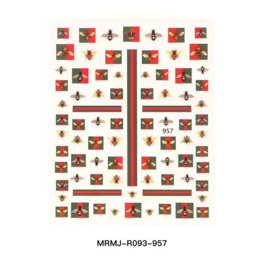 3D Gucci GG Bee Nail sticker 1pcs