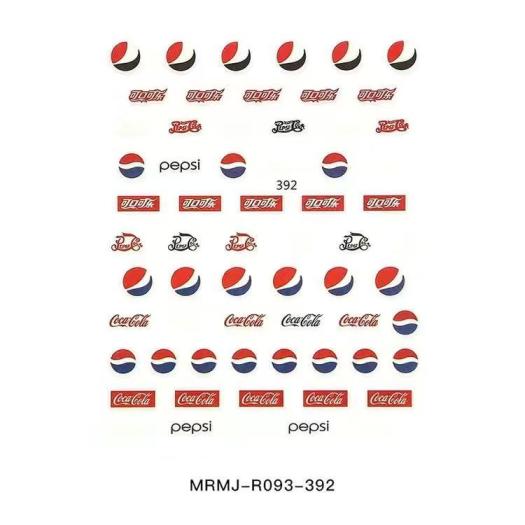 3D COCA COLA Nail sticker 392