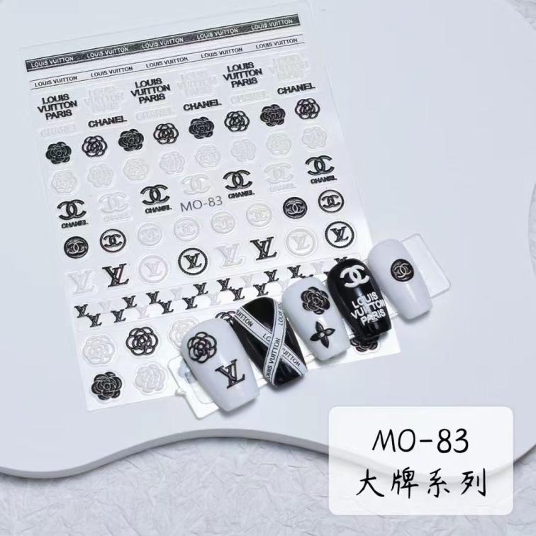 3D MIX LOGOS  Nail sticker 1pcs