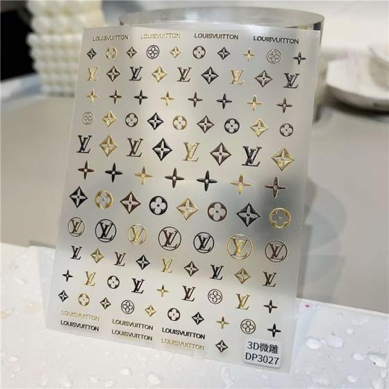 3D LV Monogram Nail sticker 1pcs
