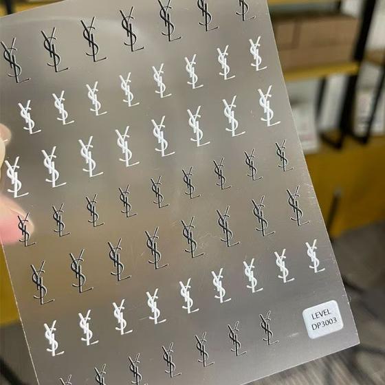 3D YSL Saintlaurent Nail sticker 1pcs