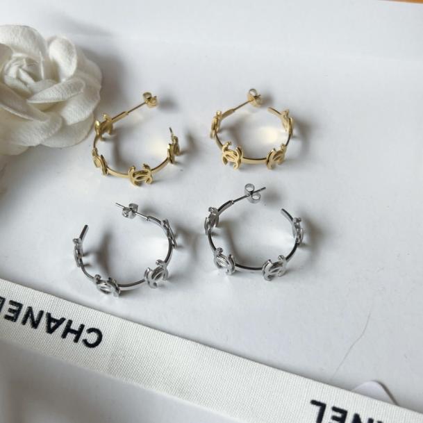 Chanel CC hoop earrings 116443