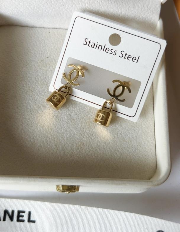 Chanel Titanium steel earrings 116442