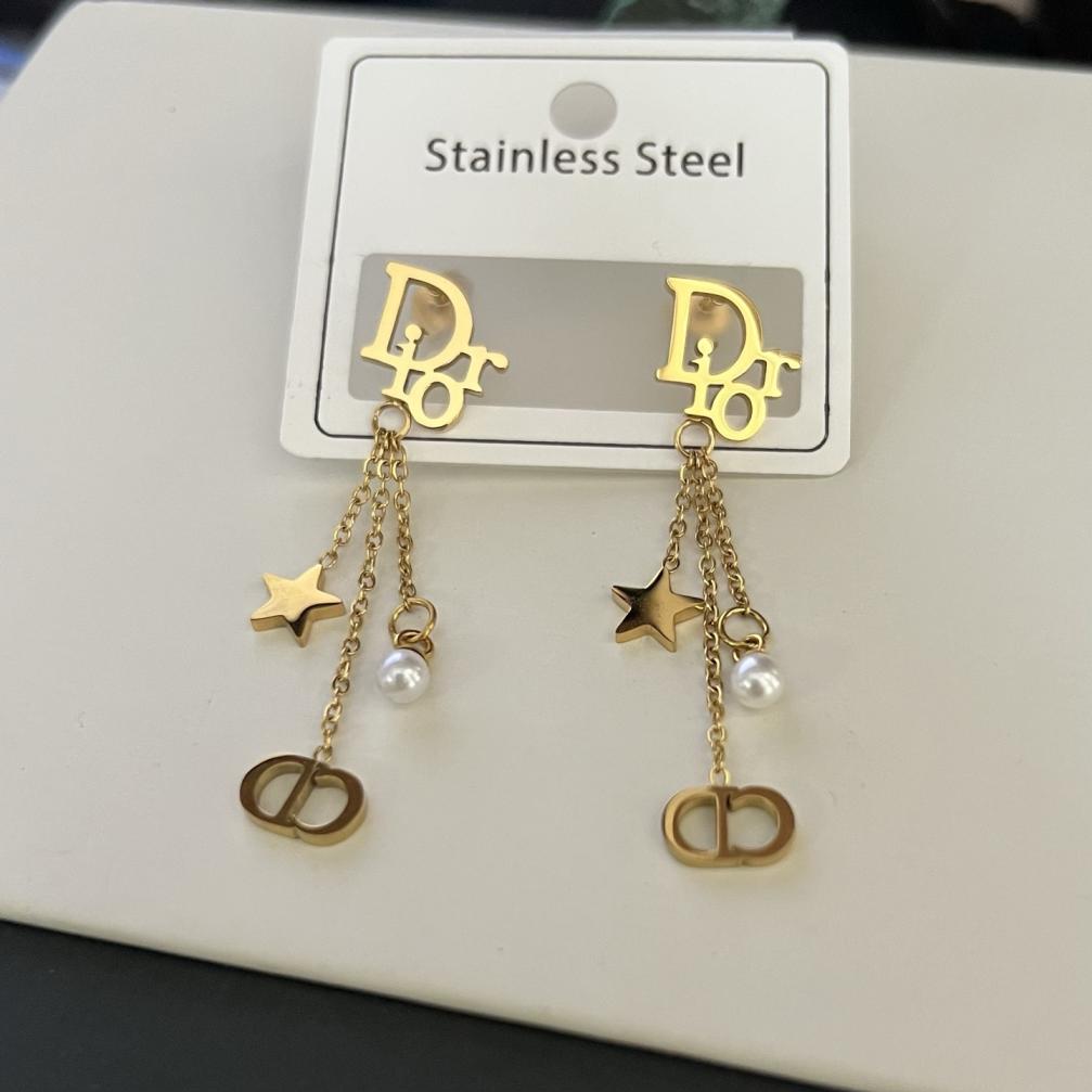 Dior Titanium steel earrings 116441