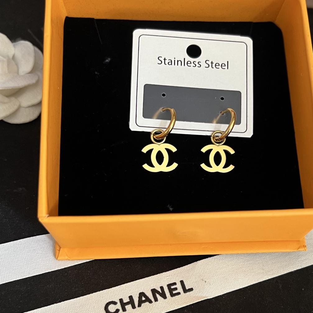 Chanel Titanium steel earrings 116440