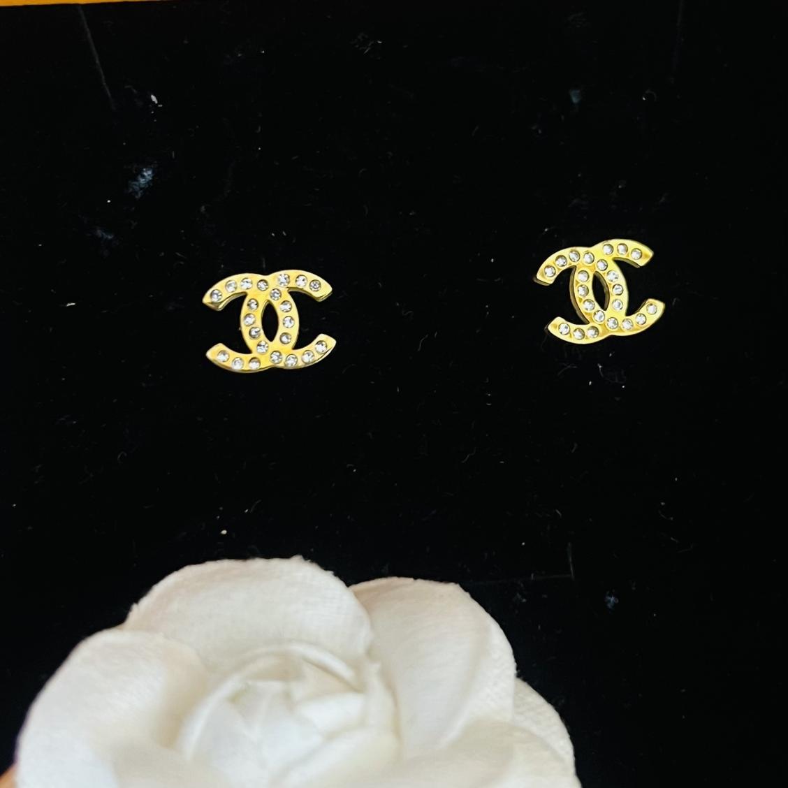 Chanel CC Titanium steel earrings 116435