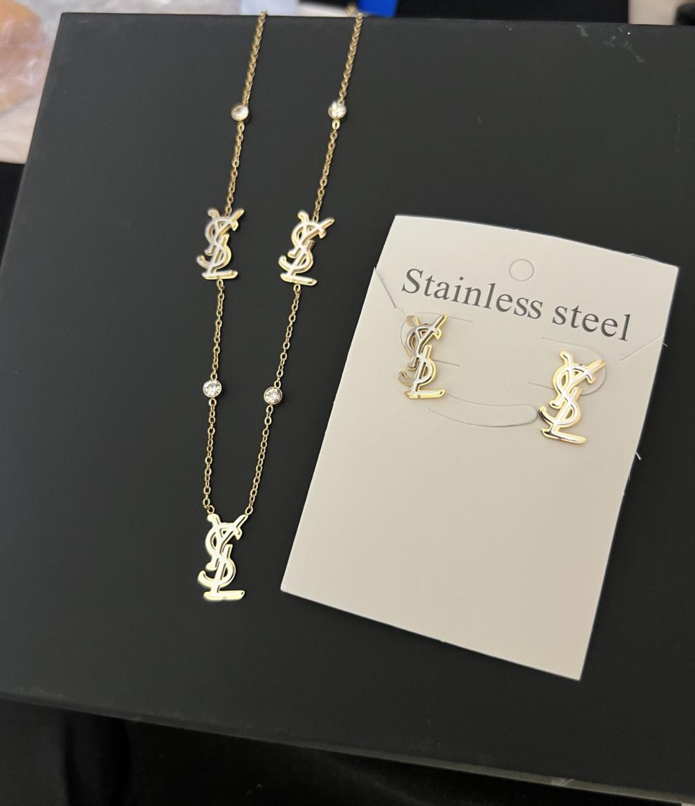 1 Set of YSL Earrings and Necklace 116487