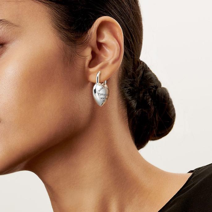 A1153 Tiffany heart earrings