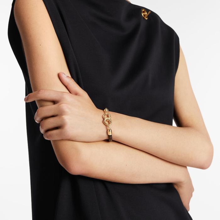 S451 LV sweet heart Leather bracelet