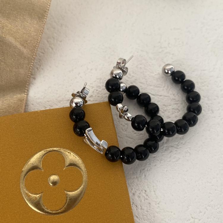 E017 LV colorful hoop earrings