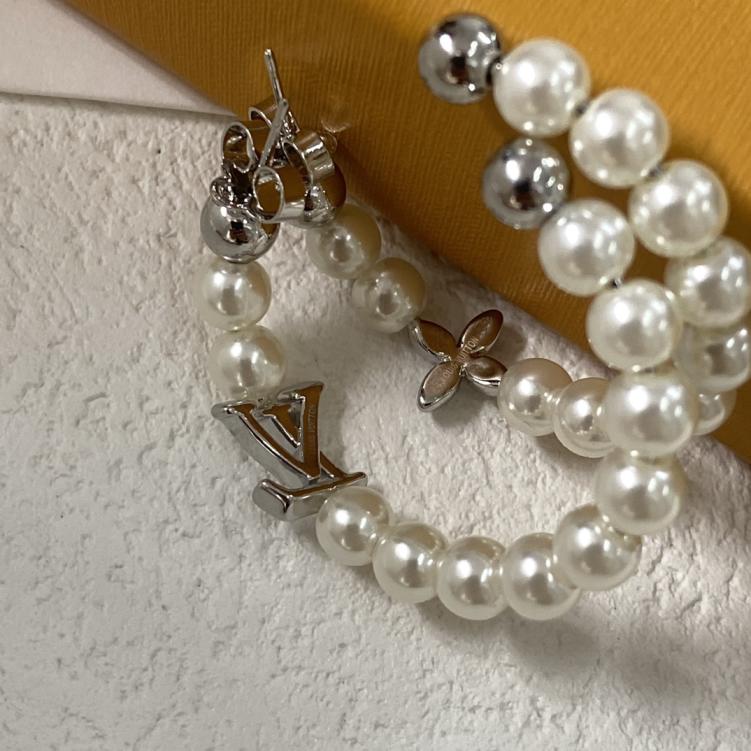 E017 LV colorful hoop earrings