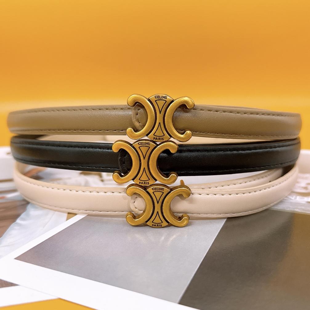 Celine leather belt 116601
