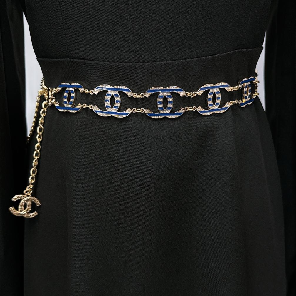 Chanel CC crystal waist chain 116595