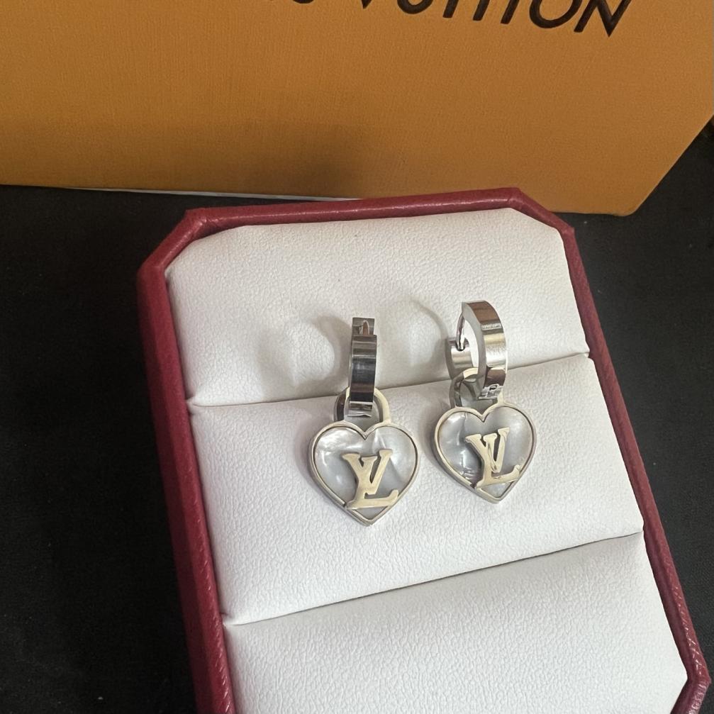 LV silver earrings 116608