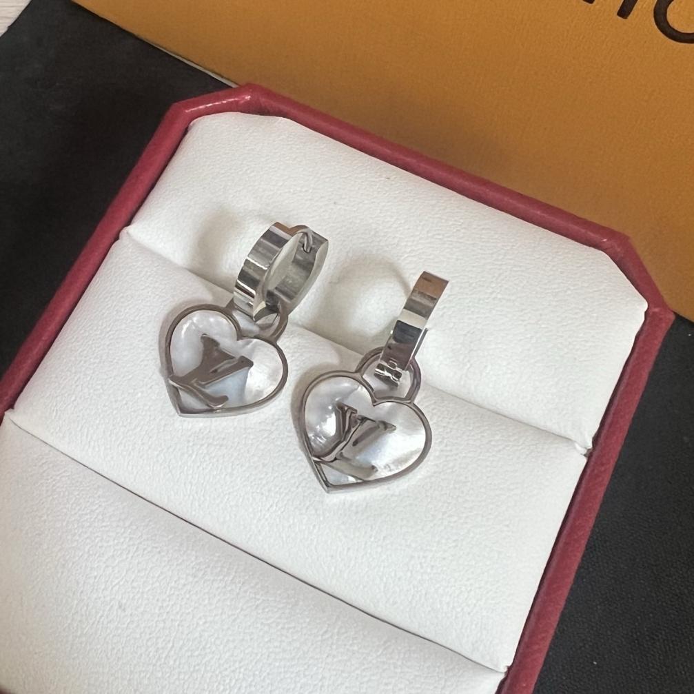 LV silver earrings 116608