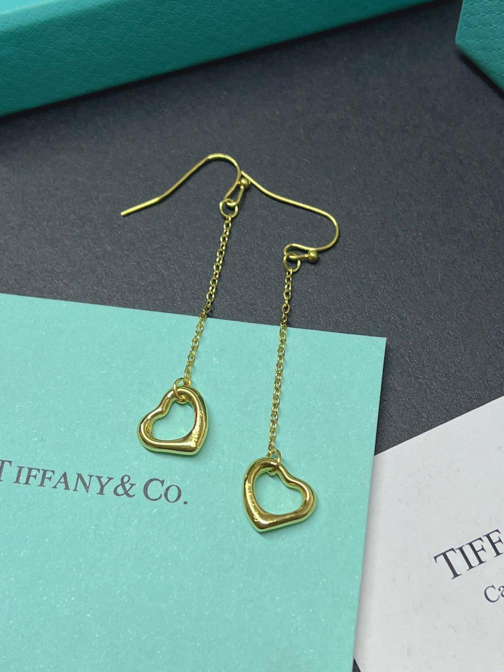 A1165 Tiffany Elsa Peretti open heart earrings