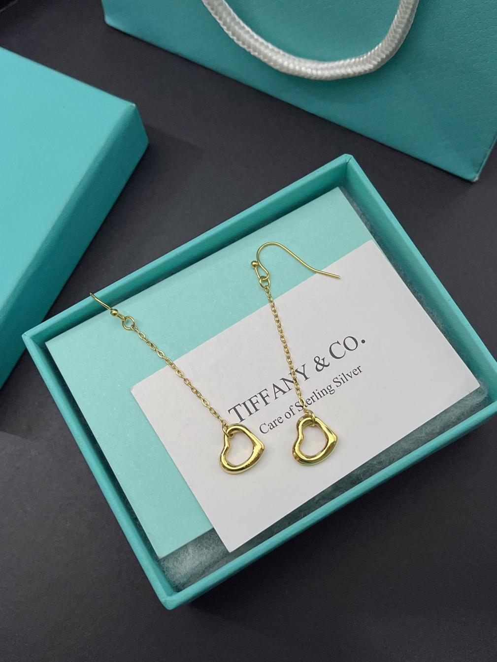 A1165 Tiffany Elsa Peretti open heart earrings