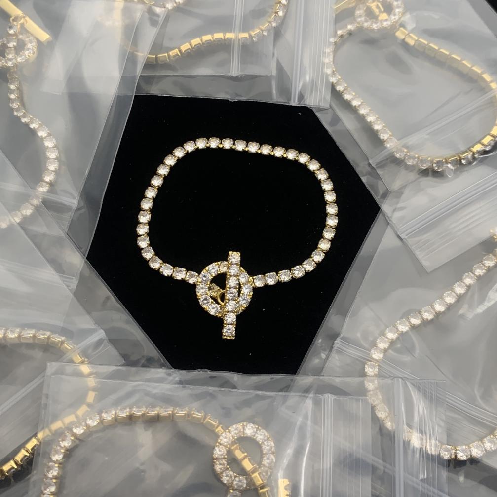 Hermes diamonds crystal bracelet 116668