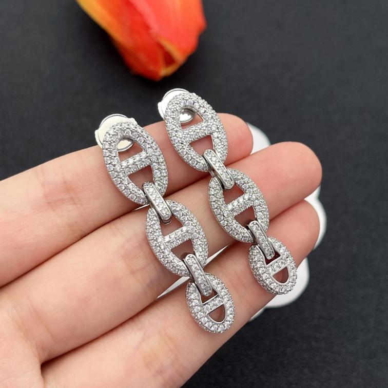 Hermes crystal earrings 116685