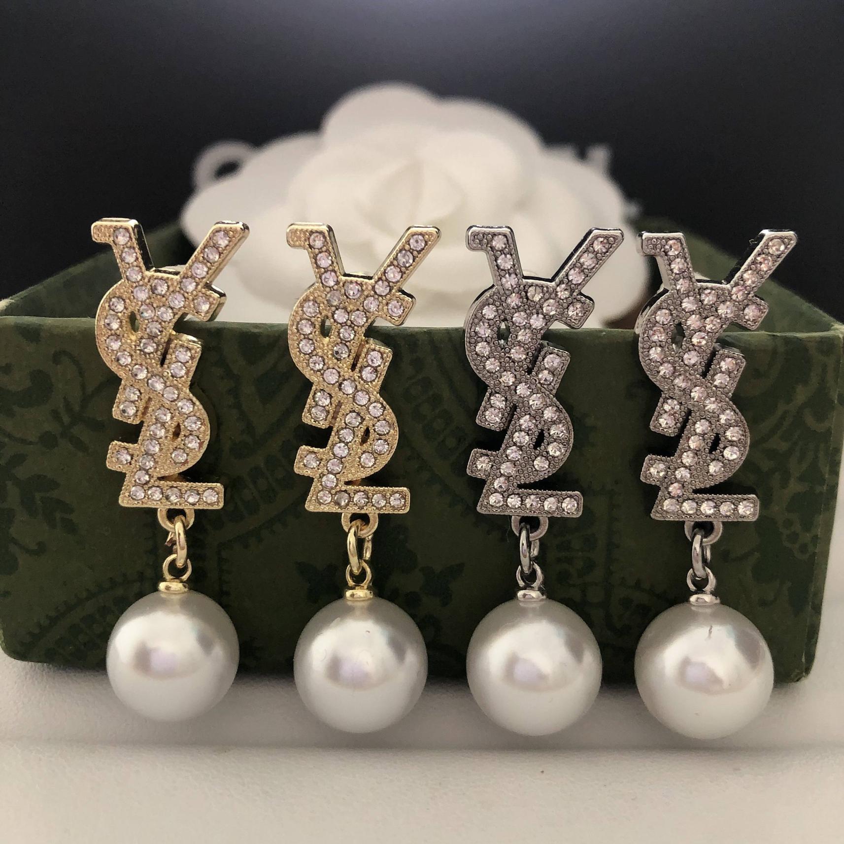 YSL pearls earrings 116696