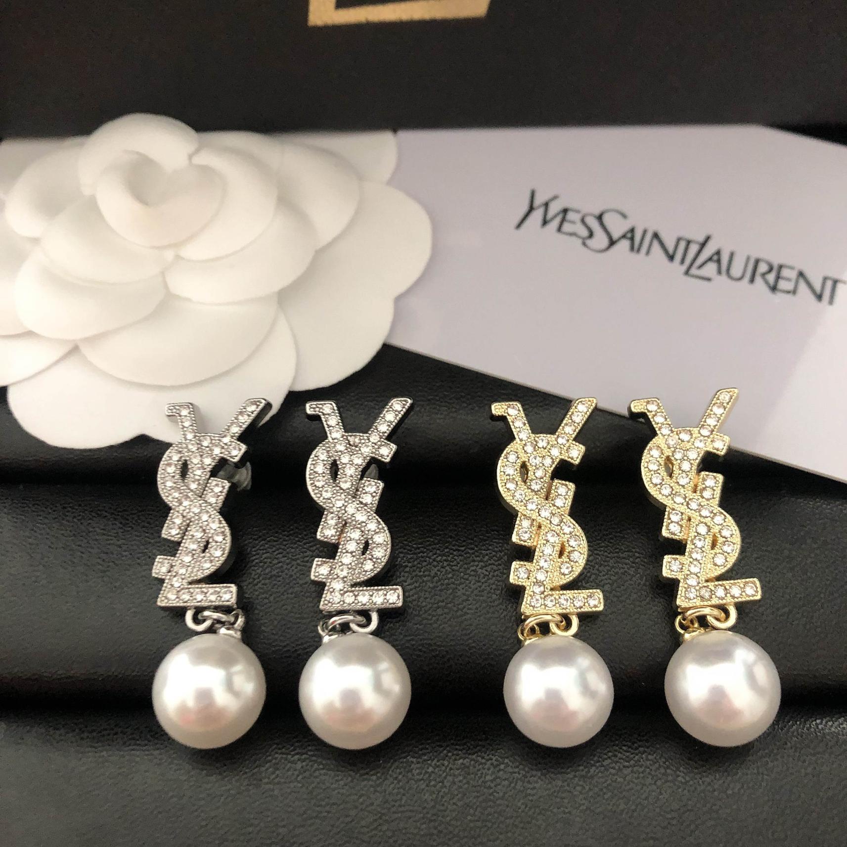 YSL pearls earrings 116696