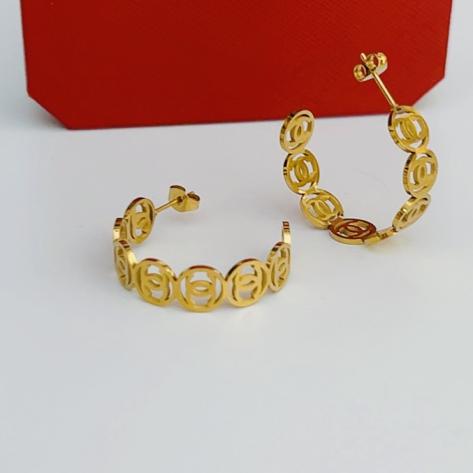 Chanel gold hoop earrings 116699