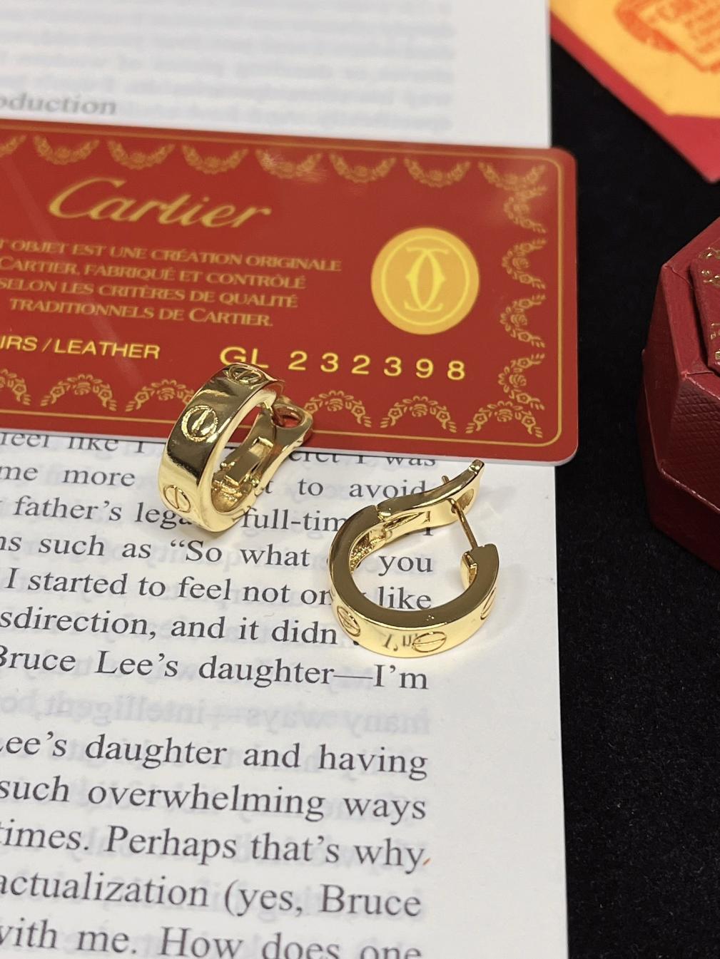 A1182 Cartier hoop earrings