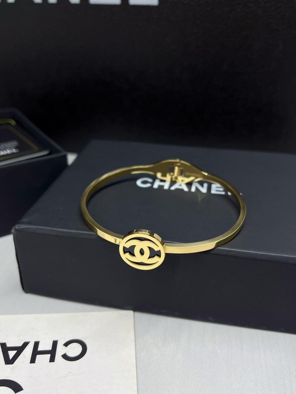 S463 Chanel CC titanium steel bracelet