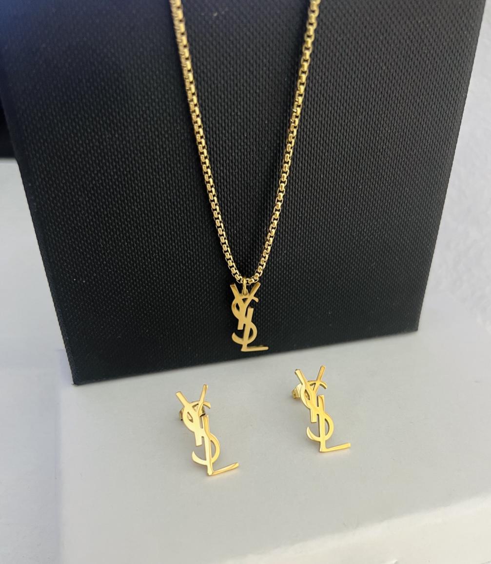 YSL 1 set earrings+necklace 116778