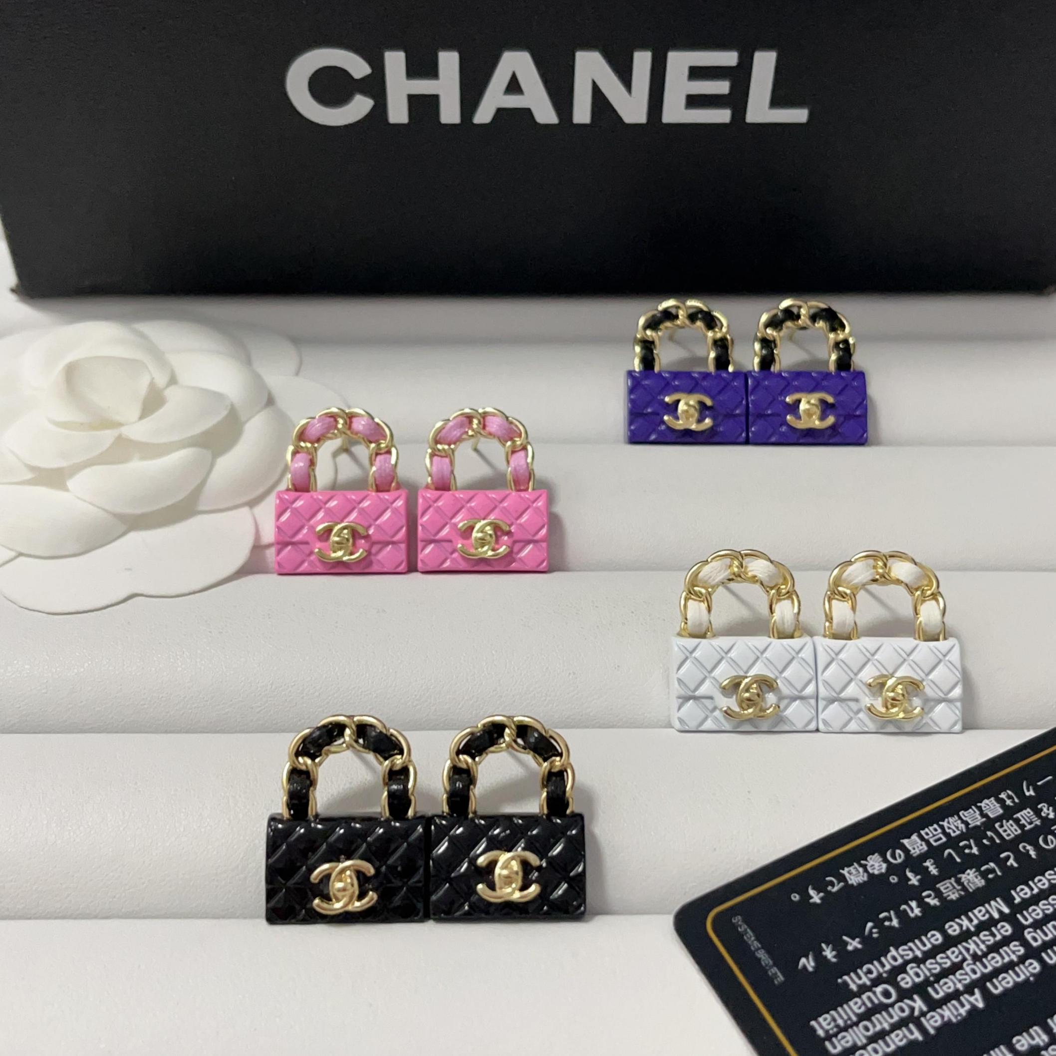 Chanel bag earrings 116794