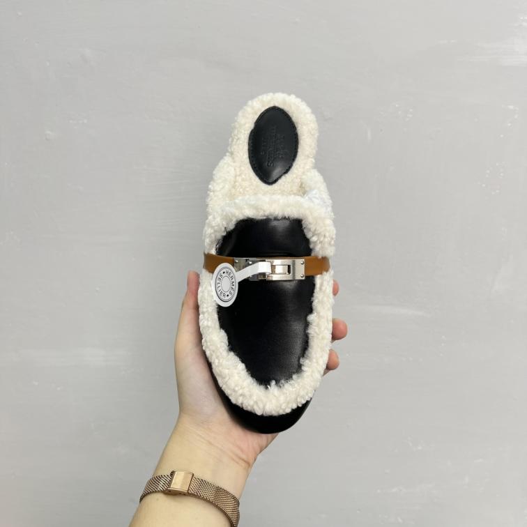 Hermes winter slipper 132809